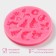 Silicone Mold Dolyana "New Year", 9.5 × 9.5 × 1 cm, pink color