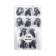 Berushi, packing 10 pairs, on a silicone lace, in a plastic case, black color