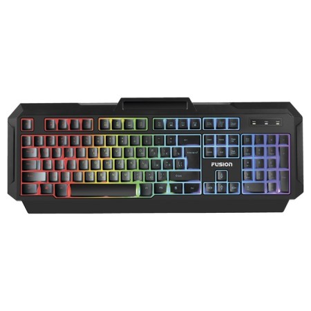 The Fusion GK-603 keyboard, game, wired, membrane, 104 keys, USB, backlight, black 9731