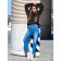 Women's pants is ISEE, size 48-50, blue color