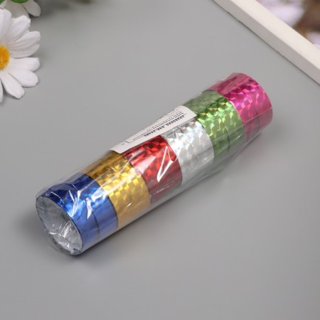 Adhesive ribbon decorative "holographic drawing" nr 12 pcs 1.2 cm, dl. 2 m-2