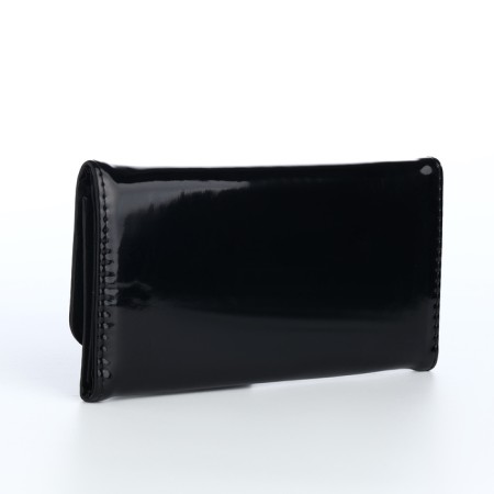 Women's wallet on a magnet, black color-2