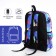 Youth backpack from textiles, 3 pockets, lilac color