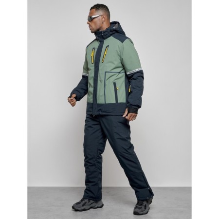 Ski costume men's winter, size 48, khaki color-1