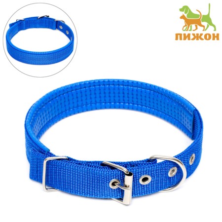 Collar "Comfort" Combined, 58 x 3 cm, Osh 45-52 cm, blue