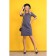 Women's dress, size 52, gray color