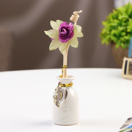 A gift set with a diffuser "Vase with a flower", aroma of violet, "Wealth of aroma"-5