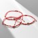 Bracelets-shackles "thread of desires" set of 12 pcs., Beads, color red-gold