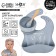 Set for feeding: bib, plate on a suction cup, spoon, m & b, gray