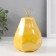 Souvenir ceramics, metal "Yellow pear with faces, with a twig" 10x10x16 cm