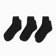 Set of women's socks KAFTAN BASE, 3 pairs, size 36-39 (23-25 ​​cm) black