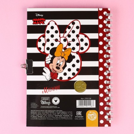 Gift set: Notebook on the lock and pen, Minnie Mouse-8