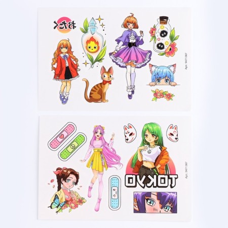 Set for creativity "Tattoo. Anime: Girls "-1