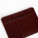 Busmaker leather, Textura, 4 cards, burgundy color