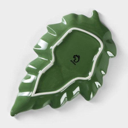 Serving share "Leaf", 27 × 2.8 cm, green color-3