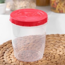 Пластиковая банка для хранения продуктов, 1,3 л, цвет МИКС