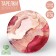 Disposable paper plate "pink marble", set 6 pcs, 18 cm