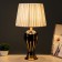 Lorenza table lamp E27 40W black -gold 28x28x51 cm Risalux