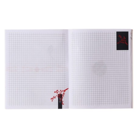 Notebook of 48 sheets in the cage "Anime. B/B", cover coated cardboard, matte lamination, selective UV-LK, design of the inner unit, offset-4