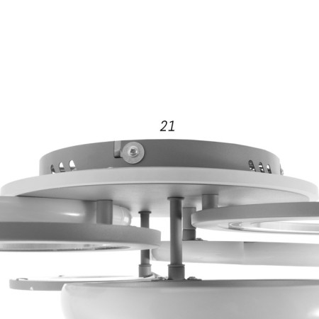 Cialogs from PDU 1899/6 LED 140W Dimmer Gray 58x58x10 cm Bayerlux-17