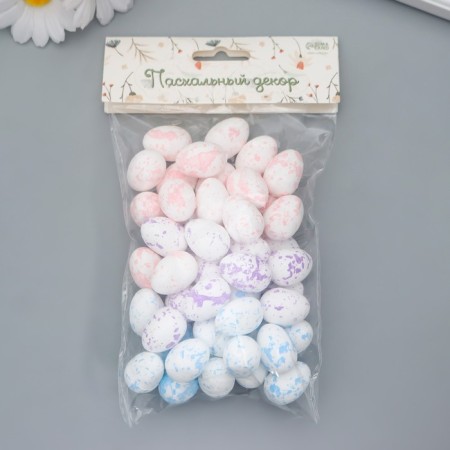 Easter decor "Egg - watercolor" set 50 pcs 2.5x1.5x1.5 cm-2