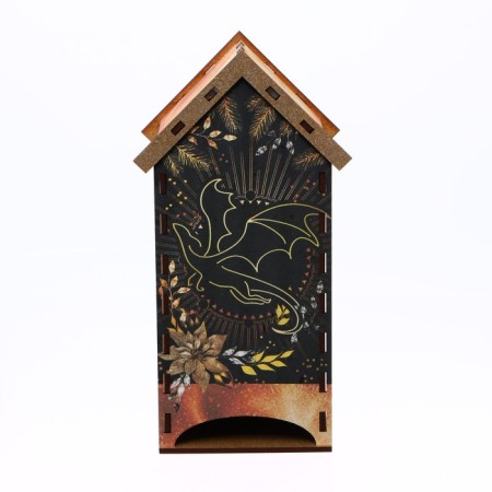 Tea house "Golden Dragon" 19.2 x 8.6 cm.-1