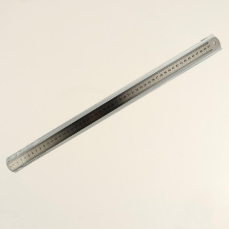 The ruler is steel, springy, 50 cm, thickness 0.5 mm-3