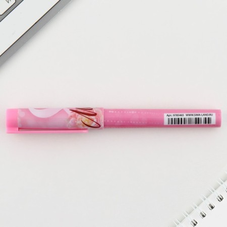 Handle Blue Blue Paste 0.7 mm with cap "March 8" Plastic-4