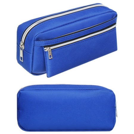 School Penal on the zipper Calligrata, 3 departments, blue