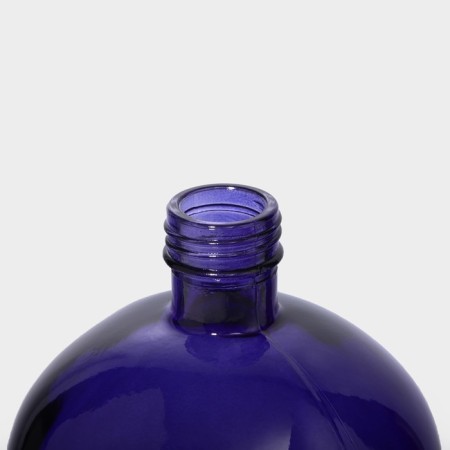 Glass bottle "Skull", 0.77 l, color purple color-6