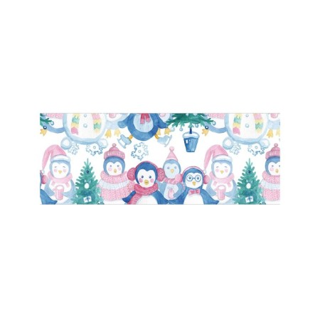 Basket for storage of things "Family of Snowmen", size 35x35 cm-1
