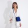 Cross-Body bag on the valve, blue color