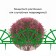 Decorative fence, 32 × 280 cm, 7 sections, plastic, green, "helm"
