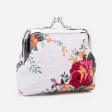 Women's wallet on the farmar, white color