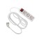 Extension cord Luazon Lighting, 3 sockets, 3 m, 10 a, 2200 watts, 3x1.5 mm2, with salary, with off., B
