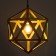 Lamp 2623/1 E27 40W gold 35x35x35-135 cm