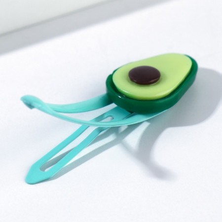 A set of hair accessories "Avocadic mood", hairpin, elastic bands 2 pcs-2