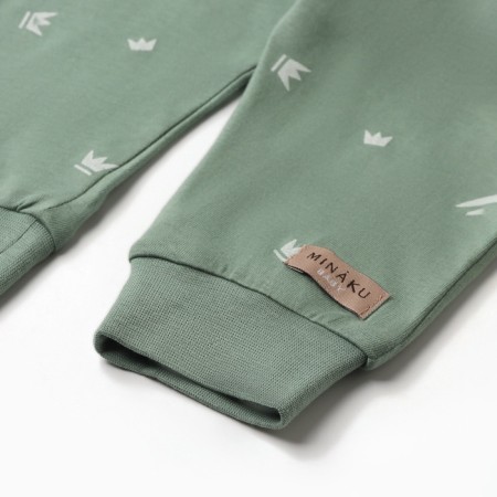 Children's pants Minaku, olive color, height 68-74cm-16