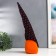 Interior doll "Gnome with a spider in a hood in peas" 40x9x7 cm