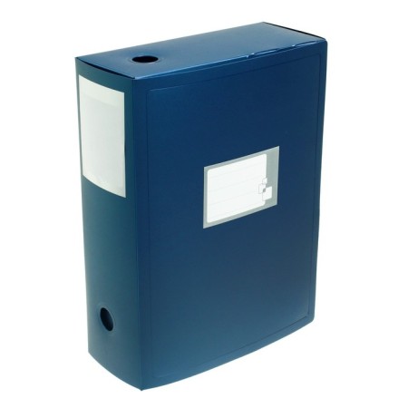 A4 Calligrata archive folder archive, 100 mm spine, plastic, cut fastener, blue, up to 900 sheets