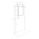 Aquaton Aston Wardrobe, 50 cm, white color