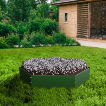 Glocked flowerbed, D = 60 cm, h = 15 cm, green, Greengo-6