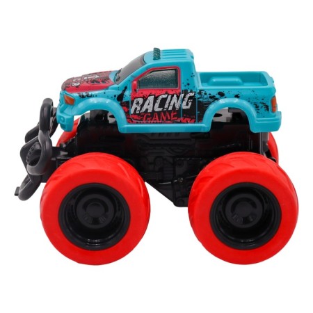 Friction Funky Toys, with graffiti, with crash effect, 4x4, blue color-2
