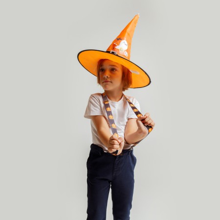 Carnival suspenders "Terrible pumpkin"-5
