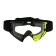 Glasses-mask for motorcycle driving, transparent glass, black-yellow color, OM-17