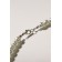 Set 3 objects: earrings, beads, bracelet, white color, 45 cm
