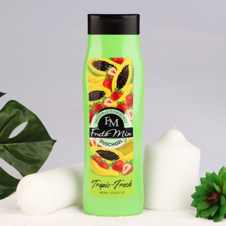 Shower gel, moisturizing, "frutomix", papaya and strawberries, 400 ml-2
