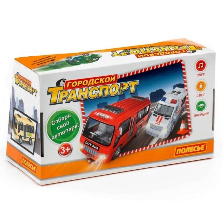 Ambulance car inertial, with light and sound-5