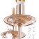 Sandra chandelier 10he14 40W gold 62x62x32 cm