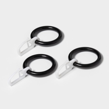 Benchy Twesscopic two-row forged cornice, metal, 160-300 cm, black color-5